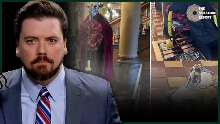 MILLSTONE REPORT: Stew Peters & Alex Jones BREAK Internet! Hero Christian DESTROYS Satanic Statue